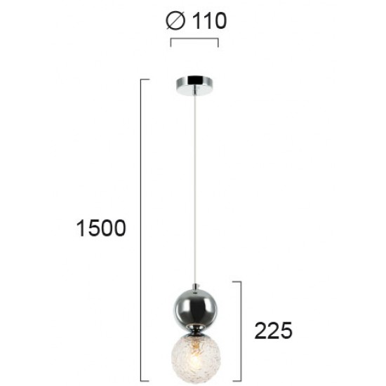Pendul SYLIA 4239000 Viokef G9, Grecia