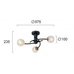 Lustra Plafon IFIGENIA 4239400 Viokef G9, Grecia