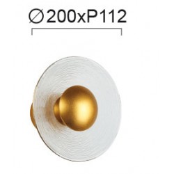 Aplica GLAMOUR 4241100 Viokef LED, Auriu, Grecia