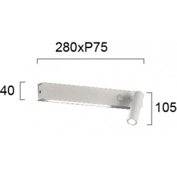 Aplica Dormitor MOLLY 4243500 Viokef LED, Alb, Grecia