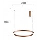 Suspensie CHOCO 4244500 Viokef LED, Cafea, Grecia