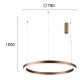 Suspensie CHOCO 4244600 Viokef LED, Cafea, Grecia