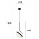 Pendul PALMA 4245300 Viokef E27, Negru, Grecia