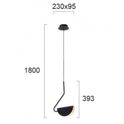 Pendul ADA 4248500 Viokef G9, Negru, Grecia