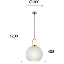 Pendul DORIA 4249500 Viokef E27, Alb, Grecia