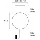 Aplica SHADOW 4250500 Viokef LED, Negru, Grecia