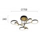 Lustra Plafon PERSA 4251100 Viokef LED, Negru, Grecia