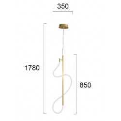 Pendul ANNETE 4251300 Viokef LED, Auriu, Grecia