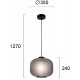 Pendul ASTOR 4253001 Viokef E27, Fumuriu, Grecia