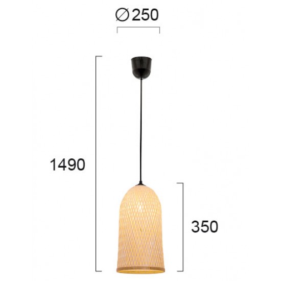 Pendul CASPER 4253200 Viokef E27, Natural, Grecia