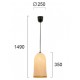 Pendul CASPER 4253200 Viokef E27, Natural, Grecia