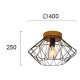 Plafoniera VEGA 4254000 Viokef E27, Negru, Grecia