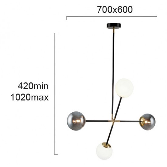 Suspensie CROSS 4254800 Viokef G9, Alb, Grecia