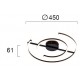 Lustra Plafon NOLA 4256500 Viokef LED, Negru, Grecia