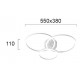Lustra Plafon NOLA 4256600 Viokef LED, Alb, Grecia