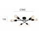 Candelabru FREESTYLE 4257600 Viokef E27, Negru, Grecia