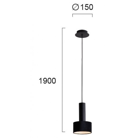 Pendul ARIETTA 4258301 Viokef GU10, Negru, Grecia