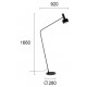 Lampadar ARIETTA 4258400 Viokef GU10, Negru, Grecia