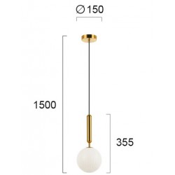 Pendul JOLIN 4259300 Viokef G9, Opal, Grecia
