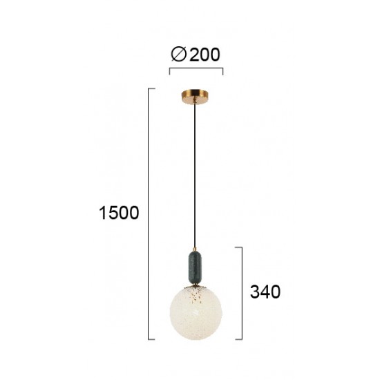 Pendul POLLY 4264100 Viokef E27, Zapada, Grecia