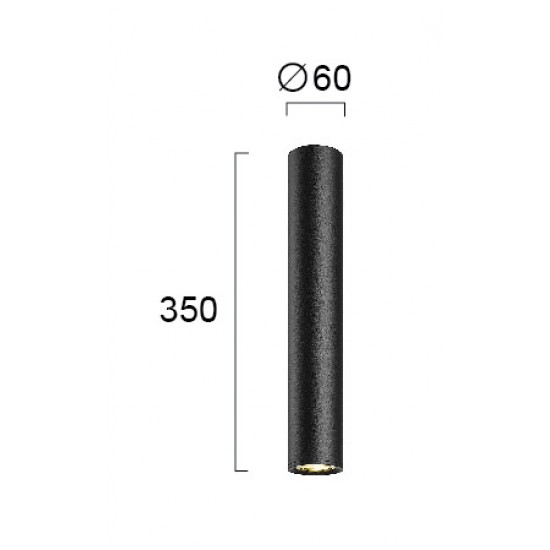 Plafoniera BALLET 4265100 Viokef GU10, Negru, Grecia