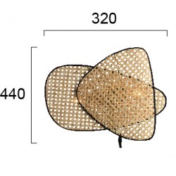 Aplica GHEISA 4268000 Viokef E27, Natural, Grecia
