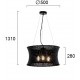Suspensie TRUMPET 4268400 Viokef E27, Negru, Grecia