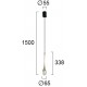 Pendul STAR LIGHT 4268500 Viokef LED, Transparent, Grecia