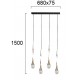 Suspensie STAR LIGHT 4268600 Viokef LED, Transparent, Grecia