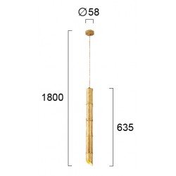 Pendul BAMBOO 4270500 Viokef GU10, Grecia