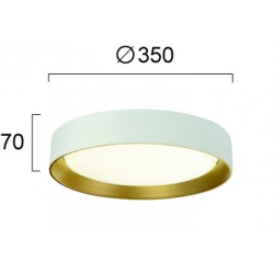Plafoniera SPIRITED 4271100 Viokef LED, Alb, Grecia