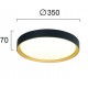 Plafoniera SPIRITED 4271101 Viokef LED, Negru, Grecia