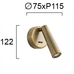 Aplica Dormitor MYSTERY 4271301 Viokef LED, Grecia