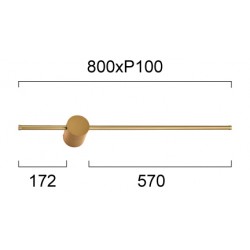 Aplica LEO 4271401 Viokef LED, Auriu, Grecia