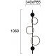 Aplica JOCCO 4271600 Viokef LED, Negru, Grecia