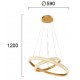 Suspensie KATIA 4272000 Viokef LED, Auriu, Grecia