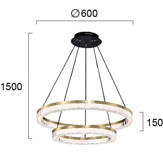 Suspensie HAPPINESS 4273900 Viokef LED, Grecia