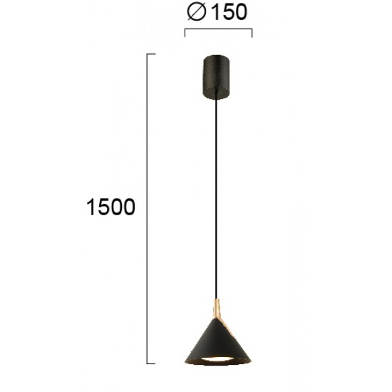 Pendul JOLLY 4274000 Viokef LED, Negru, Grecia