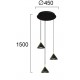 Suspensie JOLLY 4274100 Viokef LED, Negru, Grecia