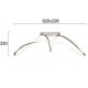 Lustra Plafon CAPRICE 4275400 Viokef LED, Argintiu, Grecia