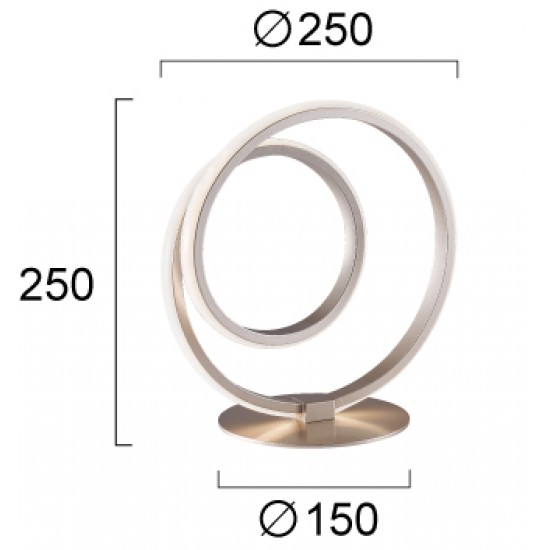 Veioza CORT 4275700 Viokef LED, Argintiu, Grecia