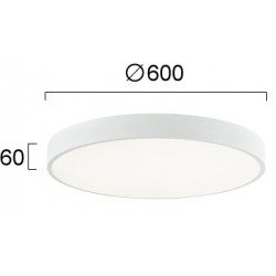 Plafoniera MADISON 4276200 Viokef LED, Alb, Grecia