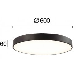 Plafoniera MADISON 4276201 Viokef LED, Negru, Grecia