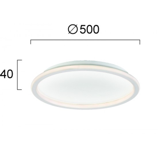 Plafoniera ARLA 4276300 Viokef LED, Alb, Grecia