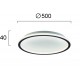 Plafoniera ARLA 4276301 Viokef LED, Negru, Grecia