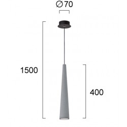 Pendul ANISH 4277500 Viokef GU10, Gri, Grecia