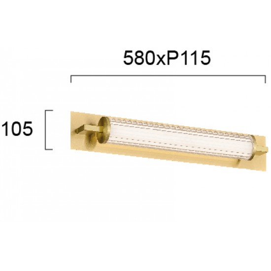 Aplica FRIDA 4277900 Viokef LED, Grecia