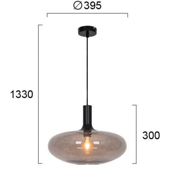Pendul CONVEX 4278100 Viokef E27, Fumuriu, Grecia