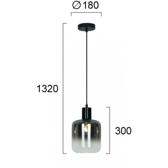 Pendul ADAM 4278200 Viokef E27, Fumuriu, Grecia