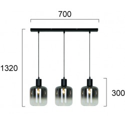 Suspensie ADAM 4278300 Viokef E27, Fumuriu, Grecia